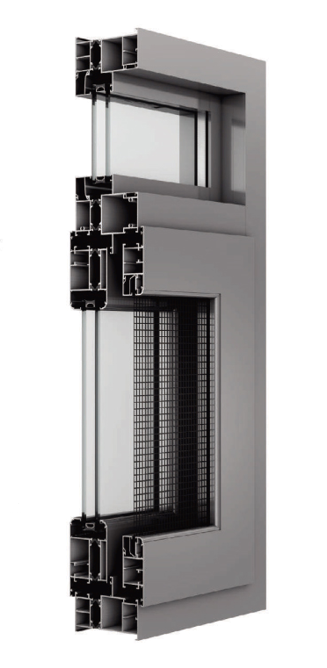 Thermal Break Casement Window With Gauze